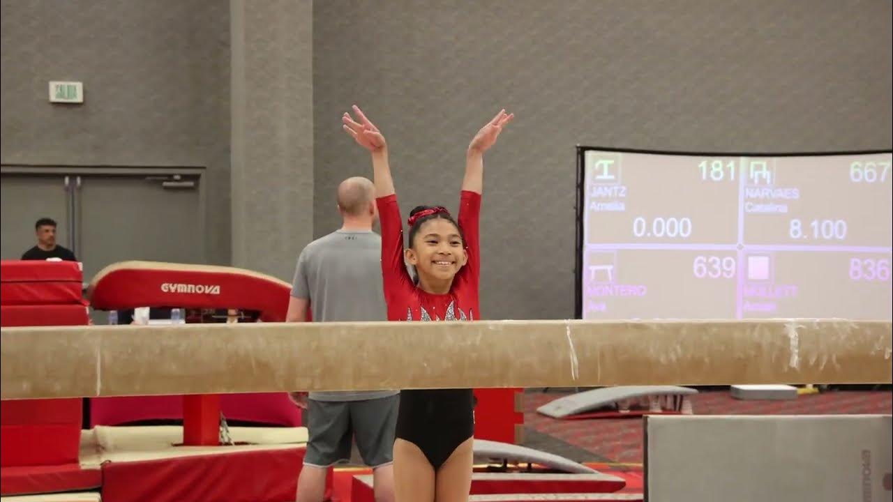Ariyah Franco Beam Cancun Invitational 2023 Wildfire Gymnast Level 7