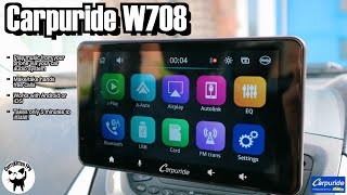 Tech review: Carpuride W708.  Play music from your phone to your car with Apple Carplay/Android Auto