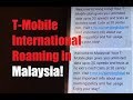 T-Mobile International Roaming in Malaysia! (Speed Test, Web, Navigation)