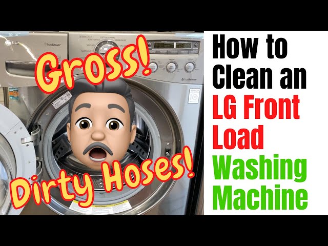 【COLOR iN ID】Loader Dirty Washing Pants Dirty Hoses! Brown Marks on Clothes! How to Clean an LG