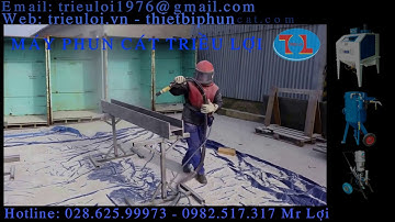 Máy phun cát - Phun kèo thép