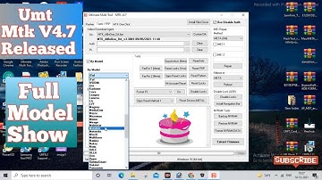 Umt Mtk V4.7 Released || Explain Full Model Show #umt #UmtMtkSetup
