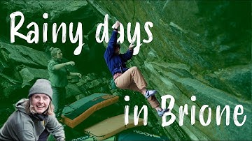 Anna and Lui CRUSHING boulders in Brione