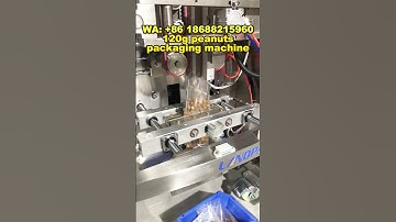 500g Peanut VFFS Packaging Machine with continuous sealing system and PLC control. #machine