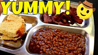 SOUTHERN CORNBREAD WITH BEANS AND BACON