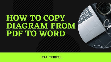 How to copy diagram from pdf to word. ( In tamil) (Simplest method)