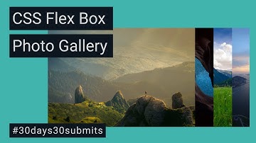 CSS Flex Box Photo Gallery