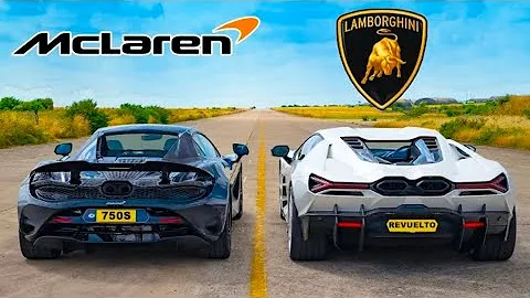 McLaren 750S v Lambo Revuelto: DRAG RACE