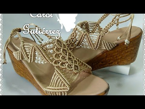 Sandalias #Macrame #CarolGutierrez - YouTube