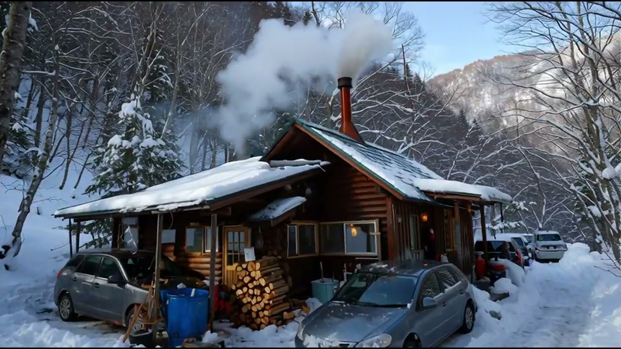 Mountain cabin 山小屋 Mountain cabin 山小屋 山の上で篭る、断崖の上のシンプルな