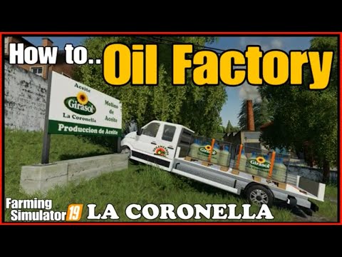 LA CORONELLA MAP fs19 Sunflower Oil Mill farming simulator 19