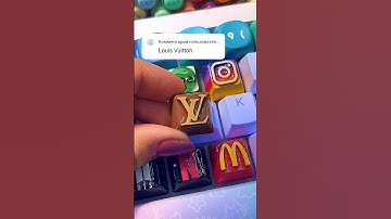 3D Printing L for Louis Vuitton Logo! Then Drawing on my keyboard! #3dprinting #art #keycaps