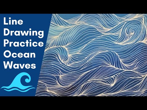 🔴How to Draw Easy Ocean Waves  كيفية رسم أمواج المحيط سهلة - YouTube