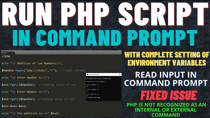 How to Run php file in cmd | Running PHP from Command Line | How to Run PHP script in command prompt
