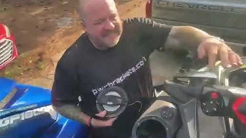 Replacing your factory sound system on your Seadoo with an upgraded system from PWC brackets
