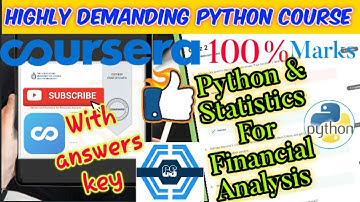 Python and Statistics for Financial Analysis Coursera Week 2 Quiz