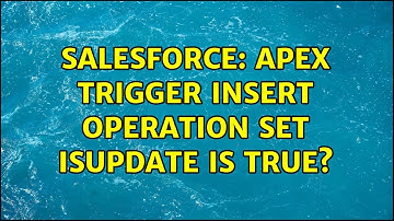 Salesforce: Apex Trigger insert operation set isUpdate is true?
