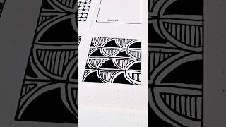 Zentangle Art ✨| Circle Frame Flow | Relaxing Circular Pattern