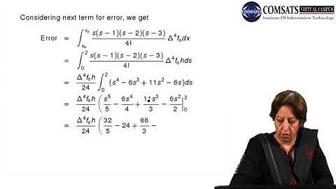 Numerical Computation in Hindi Urdu MTH375 LECTURE 25
