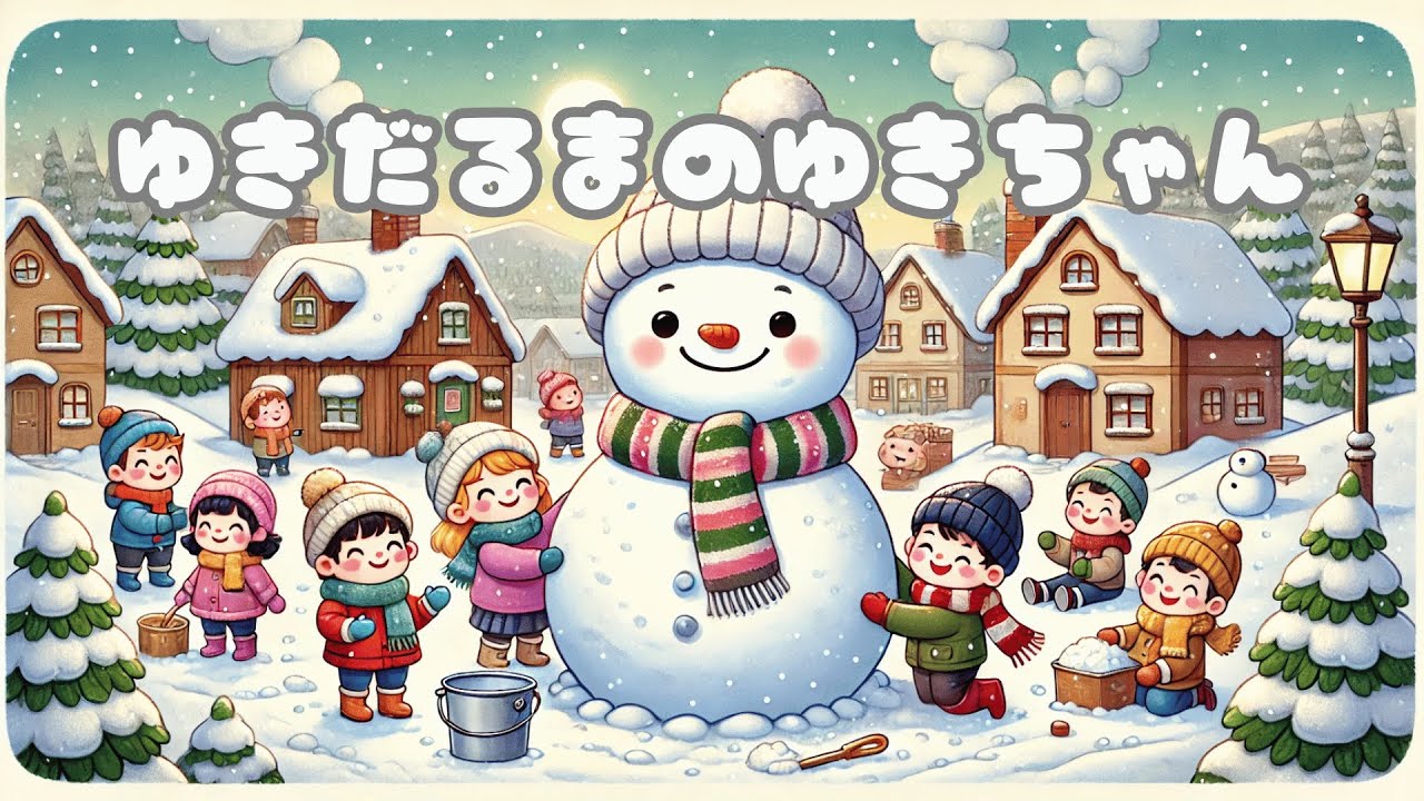 3才からの絵本】「✨雪だるまゆきちゃんの心温まる物語❄️感動の冒険