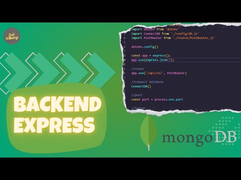 1 jam belajar Backend ExpressJS dengan MongoDB mongoose (Membuat CRUD Rest API)