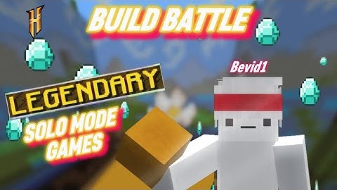 *LEGENDARY* Solo Build Battles!