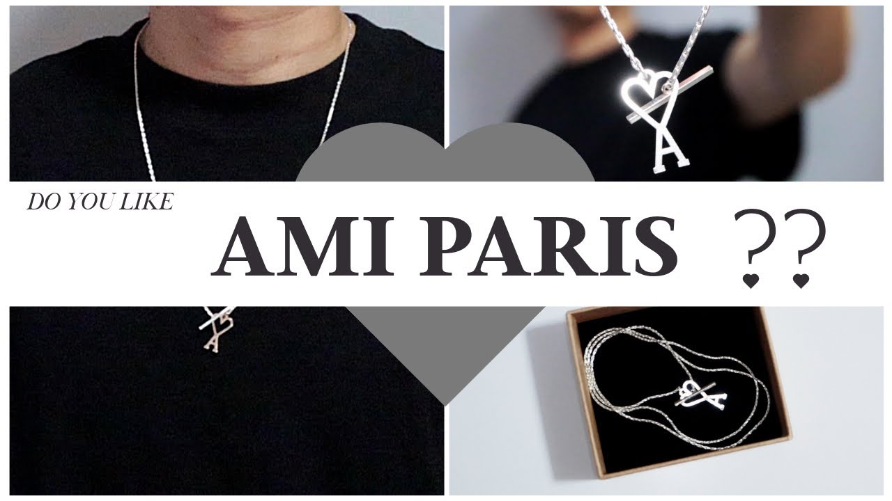 シンプルお洒落【AMI PARIS】Dune スクエア ネックレス ロゴ刻印 シンプルお洒落【AMI PARIS】Dune スクエア ネックレス ロゴ刻印
