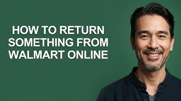 How to Return Something From Walmart Online - KevinHowTo