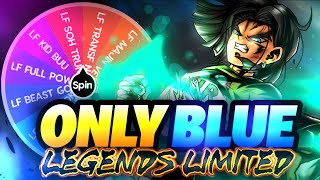 USING ONLY BLUE LEGENDS LIMITED CHARACTER! (Dragon Ball LEGENDS)