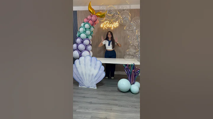 New little mermaid movie. Little mermaid party decoration. Easy little mermaid birthday decor🧜‍♀️💜