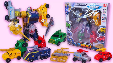 ASMR Unboxing Cool Transforming Tank & Car Toys into Super Robots | Review Toys