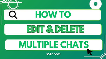 How to Edit and Delete Multiple AI Conversations at Once | Echoes Multi-Selection Feature