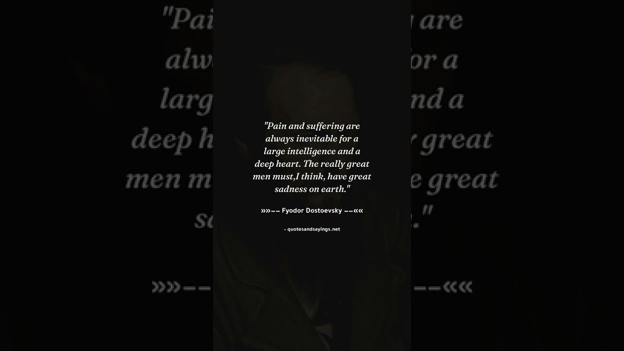 Watch Pain and suffering are always inevitable for a large intelligence and a deep heart The really great on YouTube Watch Pain and suffering are always inevitable for a large intelligence and a deep heart The really great on YouTube