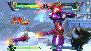 UMVC3 1.4M Damage off of a Sentinel Command Throw with Zero