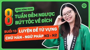 BỨT TỐC VỀ ĐÍCH | #13 Luyện đề Từ vựng - Chữ Hán - Ngữ pháp N3,N2