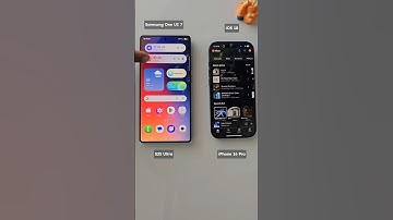 Samsung One UI 7 Vs iOS 18 - Now Bar Vs Dynamic Island