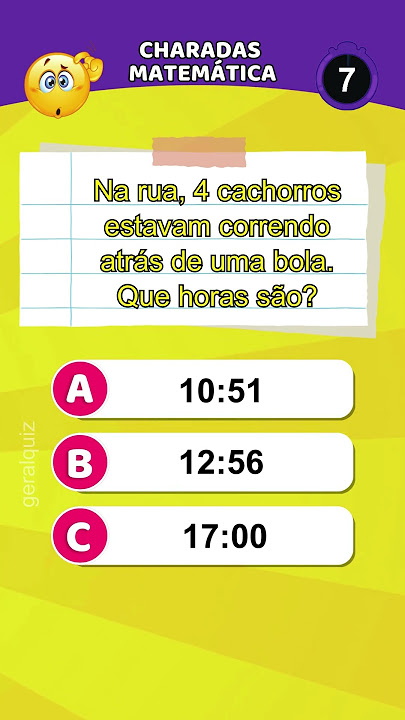 Quiz de matemática para você responder #quiz #matematica #perguntas #c