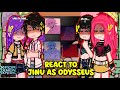 (🇺🇲) Kpop Demon Hunters React To Jinu as Odysseus! || Ft. Saja Boys || Part 2/? || 2x Speed || GACHA