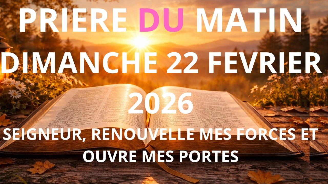 Prière Puissante du Matin 🌅 | Pour la Paix & la Force – [DIMANCHE/22 FEVRIER]