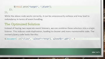 Optimizing Your jQuery Code to Open Links in a New Tab