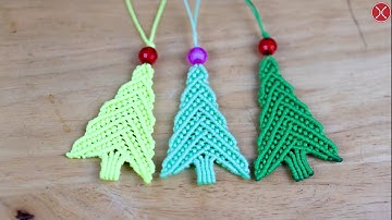 Macrame tutorial: Christmas tree - DIY Macrame Noel Tree Decoration 🎄🎄🎄 | Hướng dẫn cây Giáng Sinh