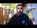 I Bought The BEST Rated and WORST Rated WEAPONS On Amazon!! AXE EDITION!! (5 STAR VS 1 STAR))