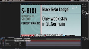 Broadcast Graphic Automation using Dataclay Templater Example
