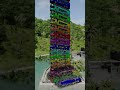 buses cresh tower fall | beamng drive | beamng | BeamNG.Drive #beamng #shorts