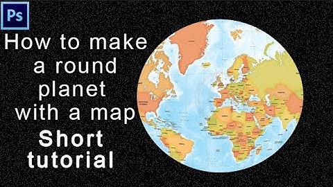 How to make a round planet with a map in photoshop cs6| short tutorial  Easy way
