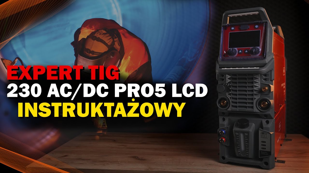 Spawarka Ideal Expert TIG 230 AC/DC PFC Pulse Pro5 LCD W - zestaw wodny