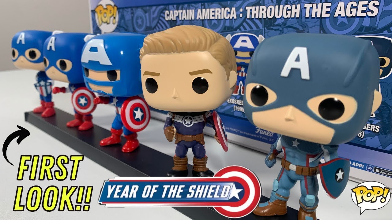 Funko Pop Captain America 5-Pack Year of the Shield Amazon