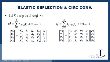 M7033T CM 4 Part 5 Fourier Techniques ElasticDef CircConv