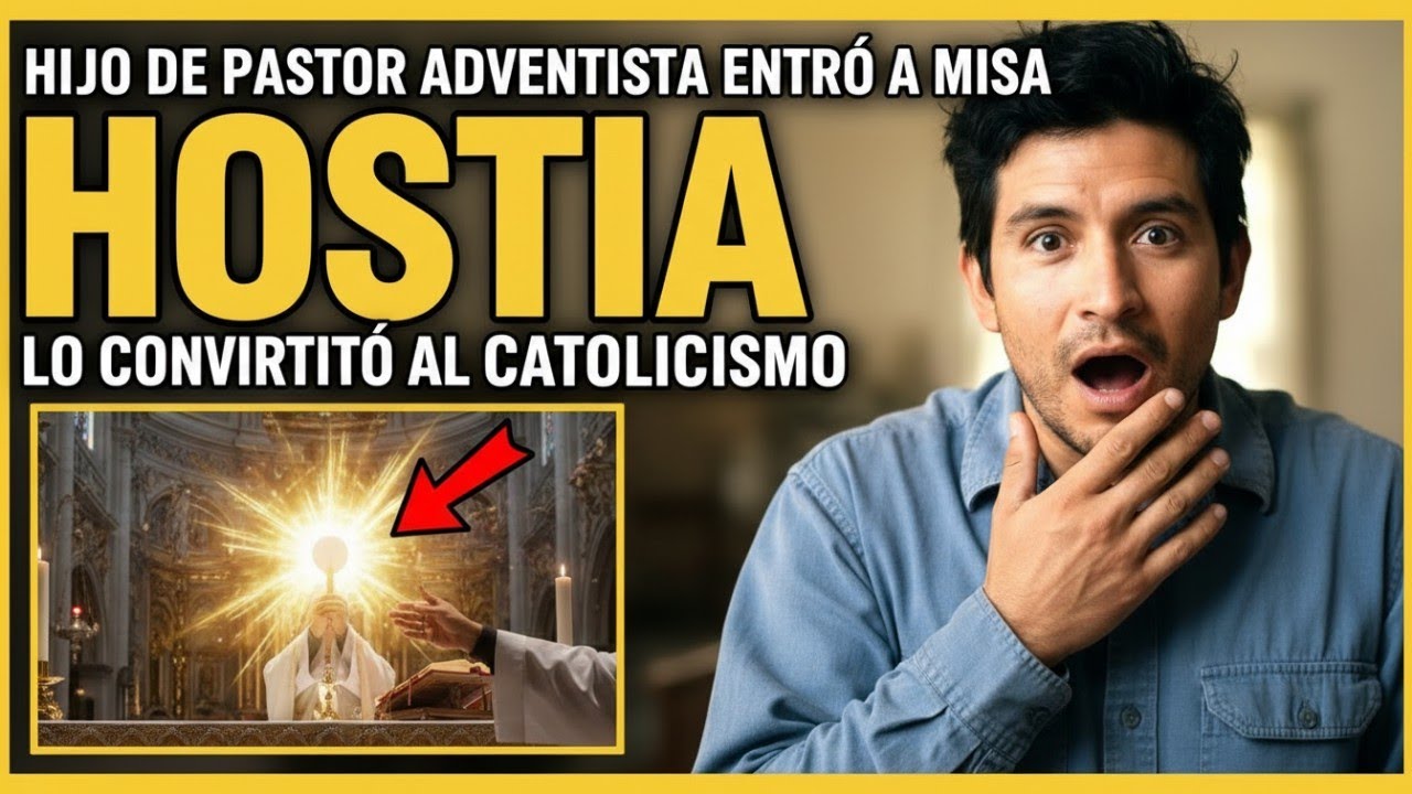 Hijo de pastor adventista entró a misa… y lo que vio en la hostia lo convirtió a la Iglesia Católica