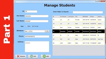 JAVA - Student Information System Project In Java Using NetBeans With Source Code | Part 1